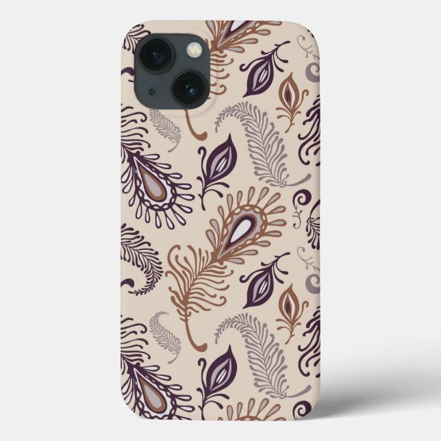 Various Feather Pattern Case-Mate iPhone Case (Back)