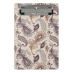 Various Feather Pattern Mini Clipboard