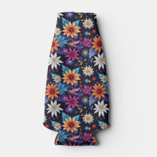 Various Flowersin Shades Pattern-24192 Bottle Cooler