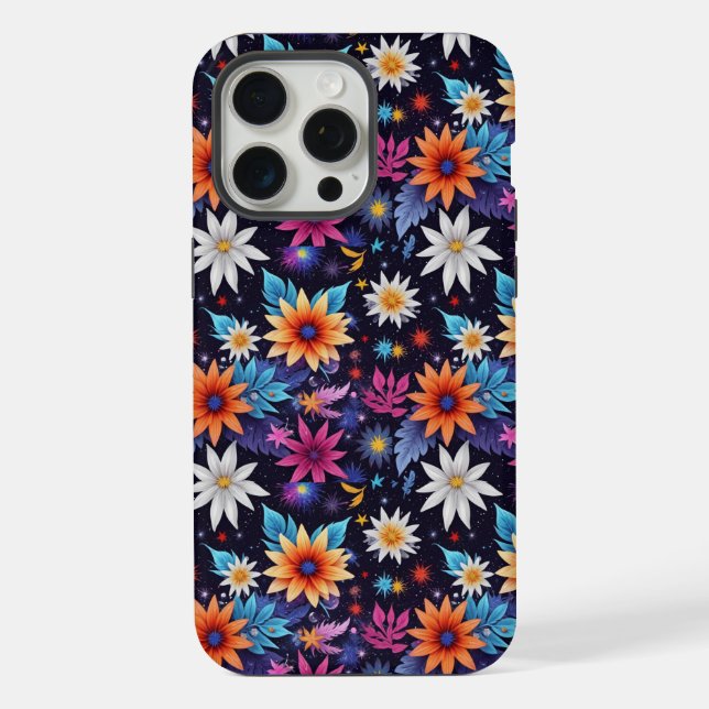 Various Flowersin Shades Pattern-24192 iPhone Case (Back)