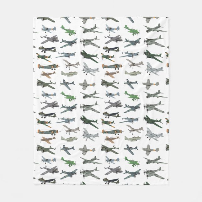 Various German WW2 Airplanes Fleece Blanket (Front)