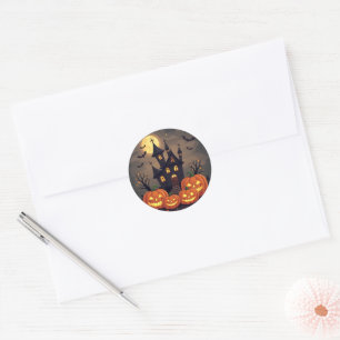 Various Halloween-themed stickers