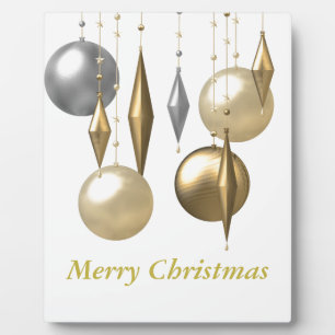 various hanging Christmas bauble Plaque