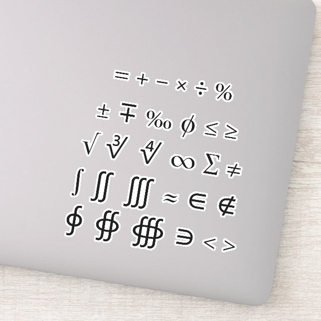 Various Mathematical Symbols & Operators (Detail)