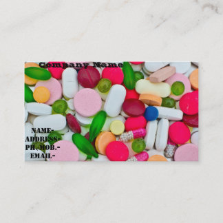 Various pill/medicament business card