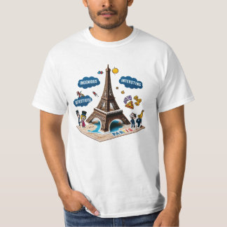 Various Places : Caffee à Paris. T-shirt Man #1