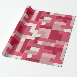 Various shades of red abstract wrapping paper