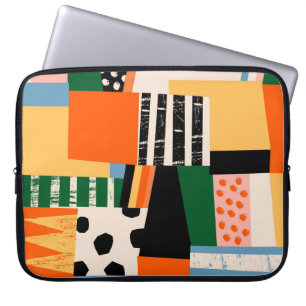 Various shapes: abstract seamless design laptop sleeve