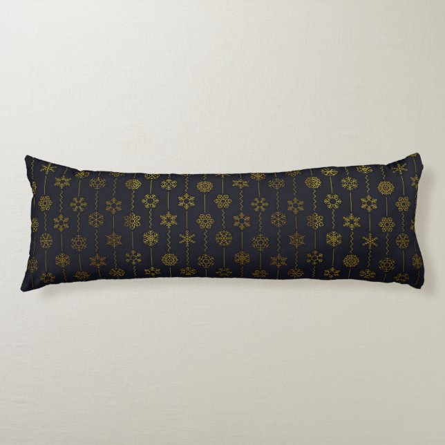 Various snowflake design body pillow (Front)