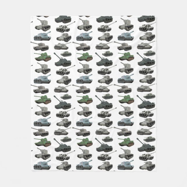 Various Soviet WW2 Tanks Fleece Blanket (Front)