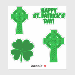 Various St. Patrick's Day Custom-Cut Vinyl Sticker