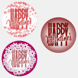 Various Tags with Happy Valentin