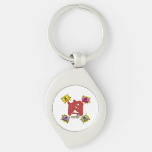 Various types of meat are written in kanji keychain