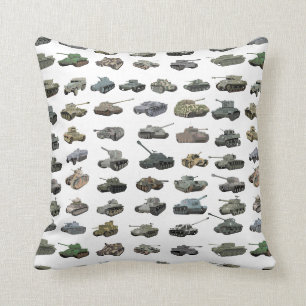 Various WW2 Tanks Throw Pillow