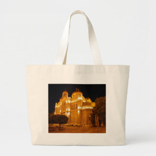 Varna Cathedral At Night Large Tote Bag