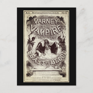 Varney the Vampire (Publication cover) Postcard