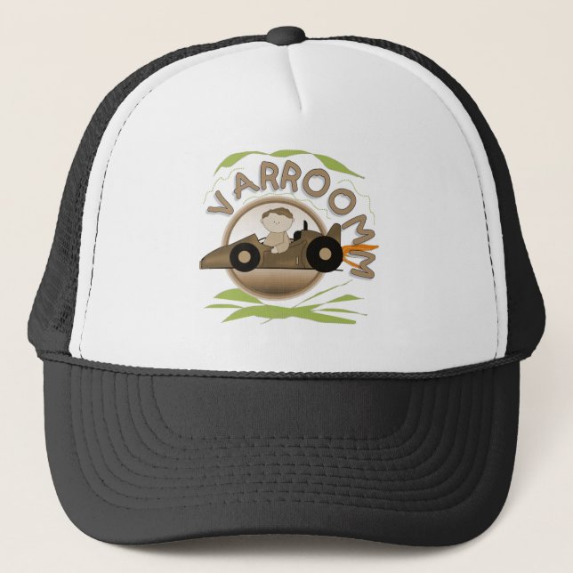 Varroomm Race Car Tshirts and Gifts Trucker Hat (Front)