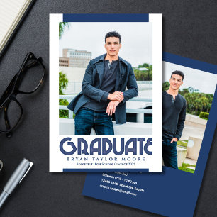 Varsity Blues Graduate Photo Announcement