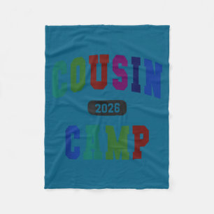 Varsity cousin camp 2026 family reunion crew fleece blanket