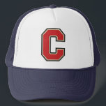 Varsity Letter "C" Trucker Hat<br><div class="desc">Letter C Trucker Hat</div>