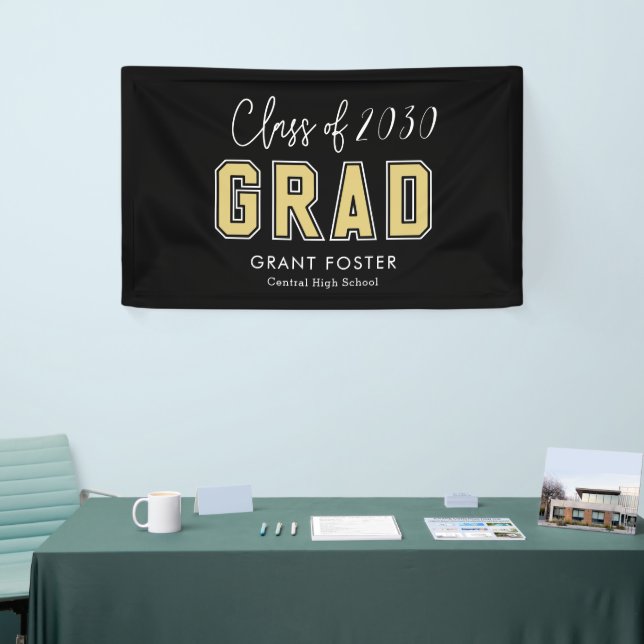 Varsity Pride EDITABLE COLOR Graduation Banner (Tradeshow)