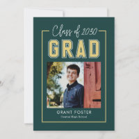 Varsity Pride Editable Color Graduation Invitation