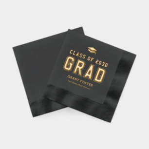 Varsity Pride Graduation Napkins Foil Stamped