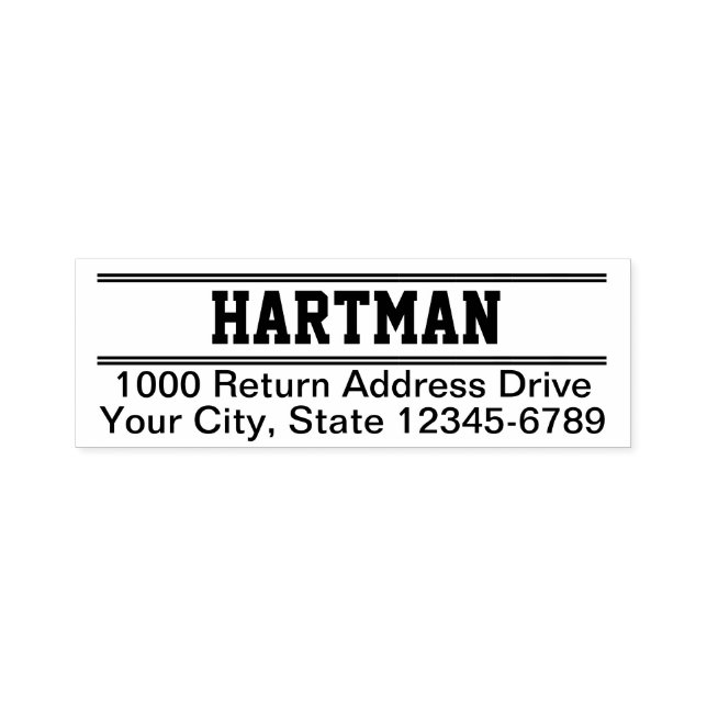 Varsity Return Address Self-inking Stamp (Design)