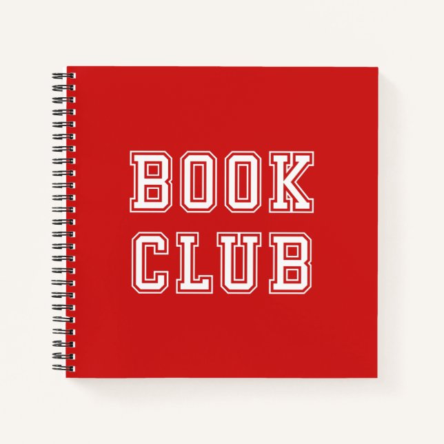 Varsity Style Book Club with Editable Colour (Front)
