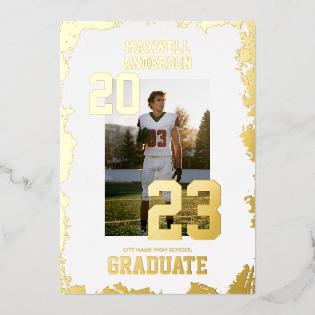 Varsity White and Gold Sports Graduation Party (Front)