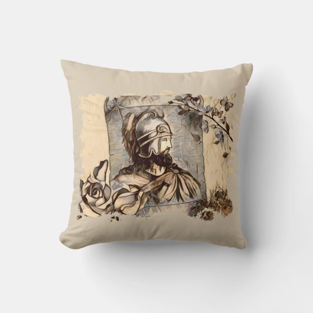 Vartan mamikonian throw pillow (Front)