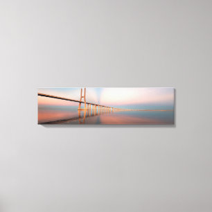 Vasco da Gama Bridge Panoramic Canvas Art