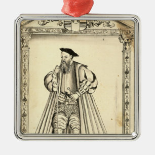Vasco da Gama from 'Lendas da India' Metal Ornament