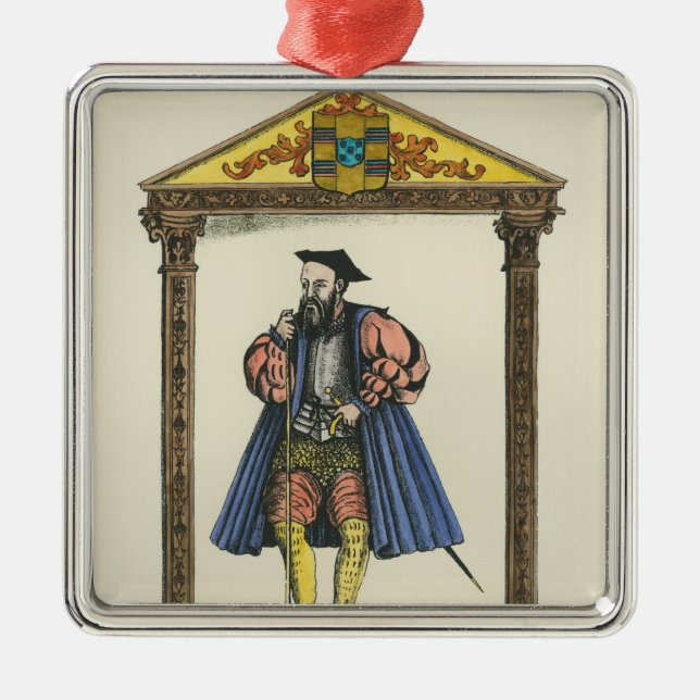 Vasco da Gama Metal Ornament (Front)