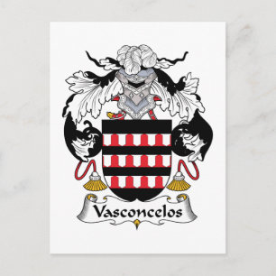 Vasconcelos Family Crest Postcard