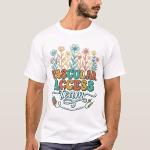 Vascular Access Team Floral Medical Shirt Design_1