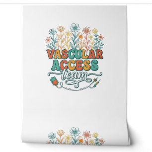 Vascular Access Team Floral Medical Shirt Design_1 Wallpaper
