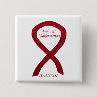 Vascular Malformation Awareness Ribbon Custom Pin