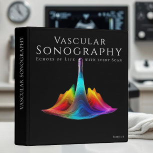 Vascular Sonography-Colourful Ultrasound Waves Binder