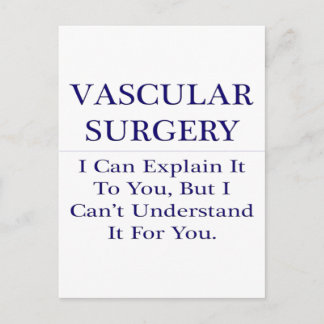Vascular Surgery .. Explain Not Understand Postcard