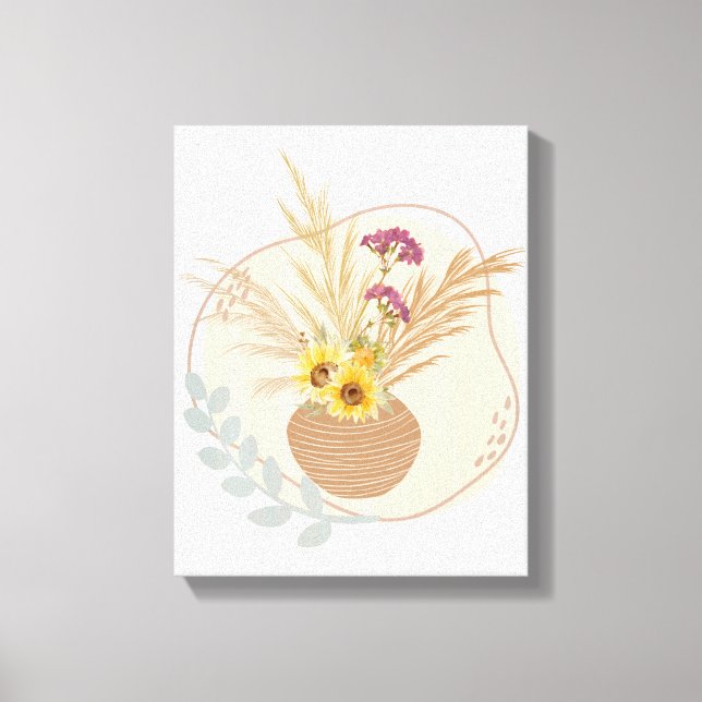 Vase à fleurs Art mural floral (Recto)