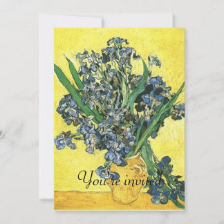 Vase à invitation avec Iris Vincent van Gogh.