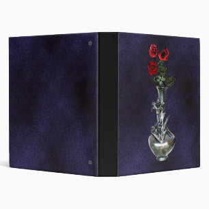 Vase argenté et Classeur gothique Rose