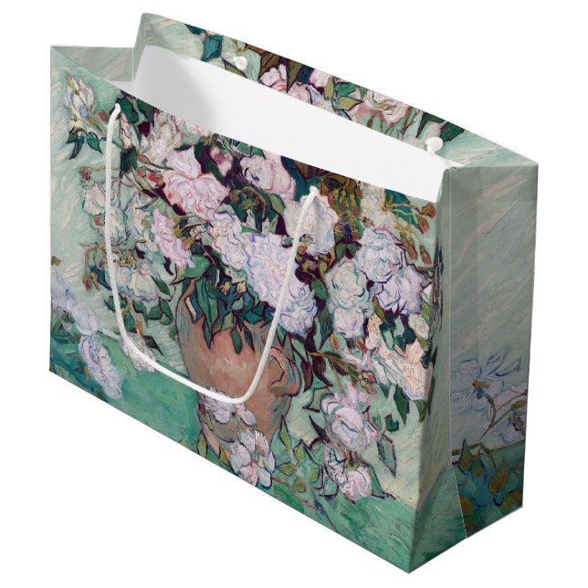 Vase avec roses roses roses, Van Gogh Grand sac ca (Devant Angle)