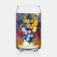 Vase blanc avec fleurs Odilon Redon