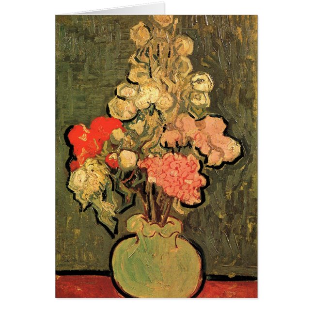 Vase de la vie morte Rose-Mallows Van Gogh Art (Devant)