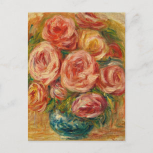 Vase de Roses  by Renoir Postcard