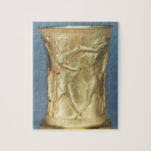 Vase decorated with mythological creatures, Persia Jigsaw Puzzle