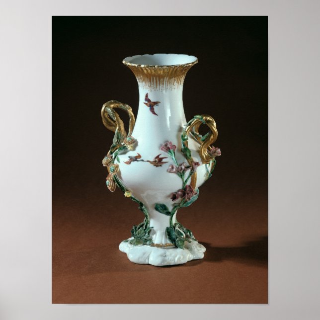Vase Duplessis' avec décoration or (Devant)
