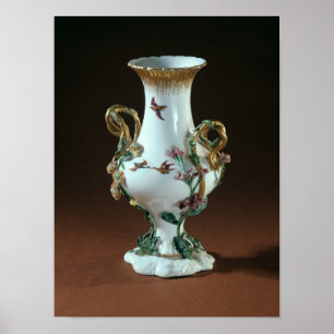 Vase Duplessis' with gold decoration